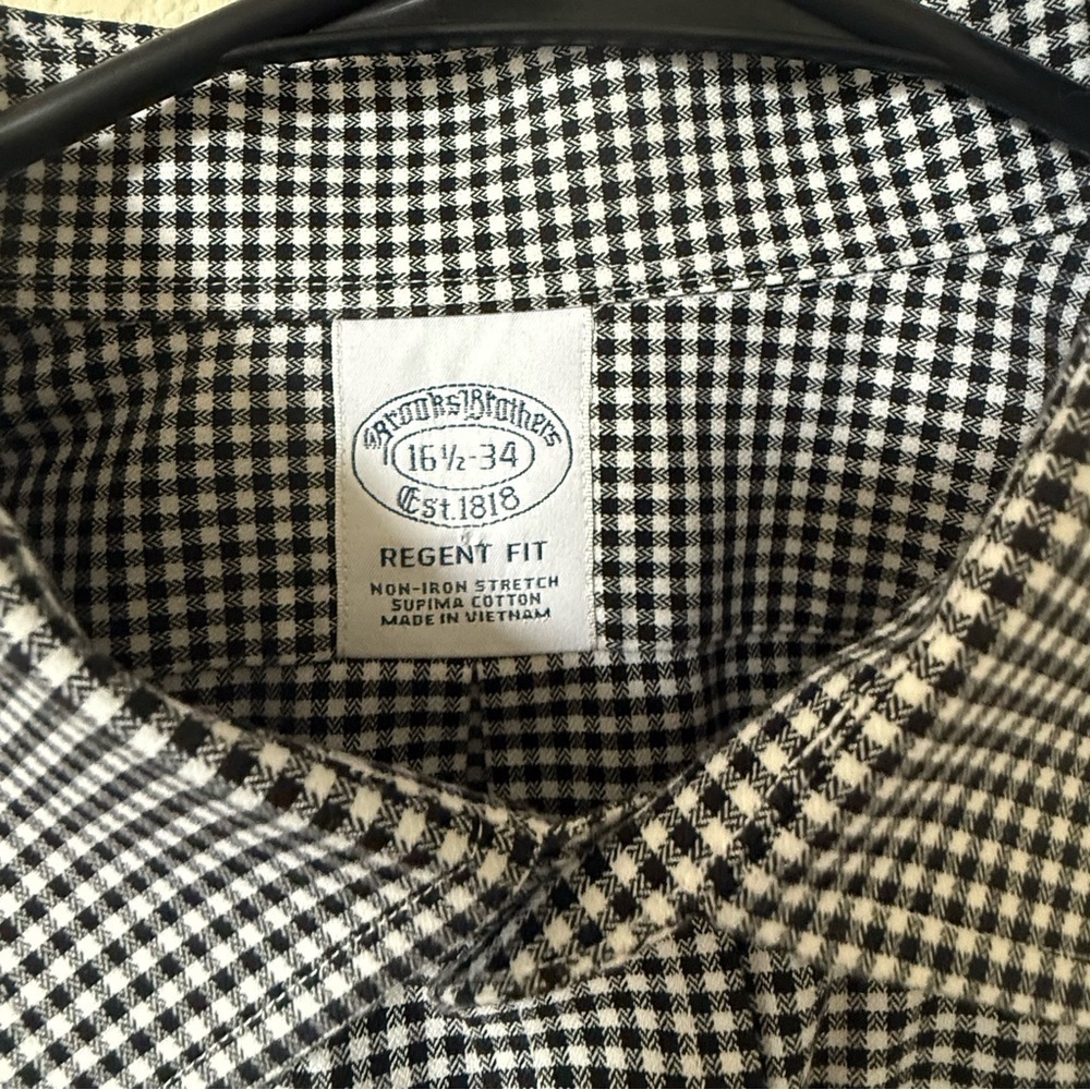 Brooks Brothers Regent Shirt Men’s Large Gingham Plaid Button Down Long Sleeve - Picture 4 of 7